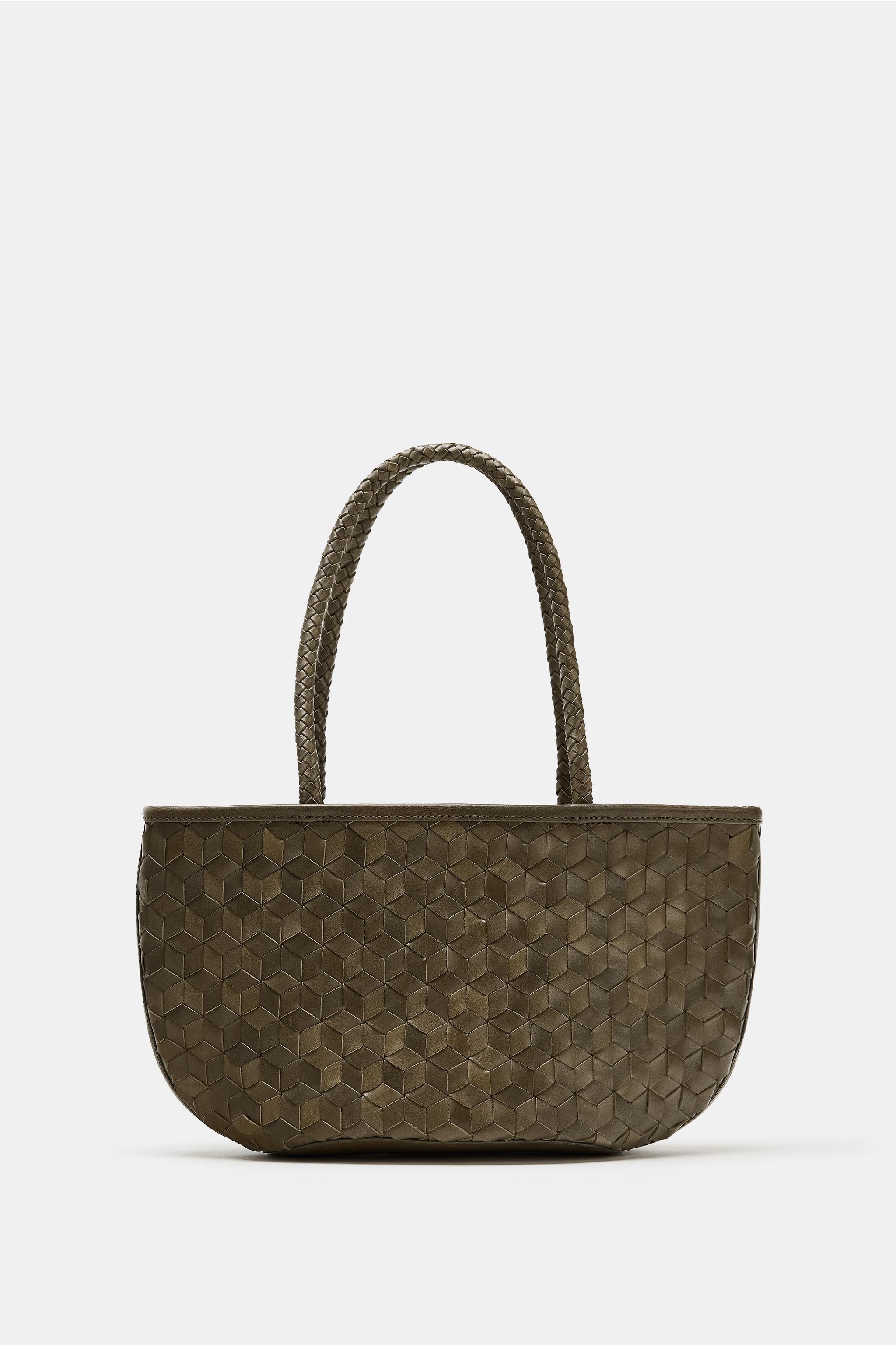 SAC EN CUIR EFFET TRESSÉ